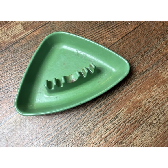 Vintage Modern Boomerang Anholt Coors Green Mid Century Ashtray - Picture 2 of 6